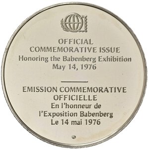 reverse: Medaglia commemorativa Esposizione Babenberg 1976. Ag (19,87 g). Proof