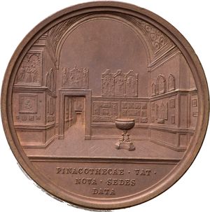 reverse: Medaglie Papali. Pio X (1903-1914). Medaglia anno VII - Nuova Pinacoteca Vaticana. AE (37,46 g). Bartolotti E 910. qFDC