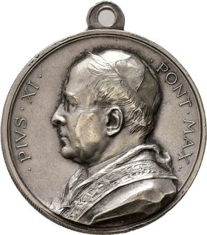 obverse: Medaglie Papali. Pio XI. Medaglia giubileo 1925. 9.49 g - 28.2 mm. SPL