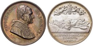 obverse: Medaglie Papali. Pio XI (1922-1939). Medaglia anno IX 