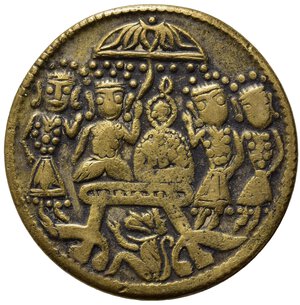 obverse: INDIA. Ramatanka Temple token. Gettone del tempio. AE (11,13 g). BB