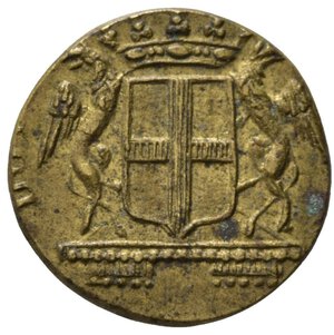 obverse: PESO MONETALE. Genova. AE (3,15 g). BB