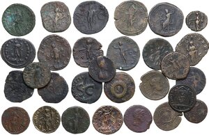 reverse: The Roman Empire.. Multiple lot of twenty-nine (29) unclassified AE coins
