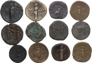 reverse: The Roman Empire.. Multiple lot of twelve (12) unclassified AE coins