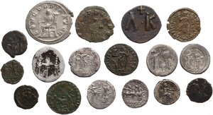 reverse: Miscellaneous from ancient world. From Roman Republic to Byzantine World.. Multiple lot of seventeen (17) AR/AE coins