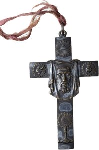 obverse: Bronze cross.. French Cross, late 19th century.  81 x 50 mm