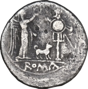 reverse: Dog series. Victoriatus, uncertain Campanian mint (Capua?), 204 BC