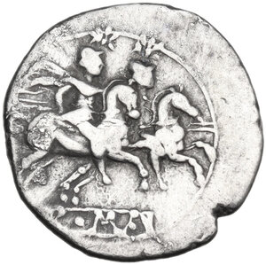 reverse: Anonymous. Quinarius, uncertain Campanian mint (Castra?), 215 BC