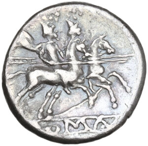 reverse: Anonymous. Quinarius, uncertain Sicilian mint (Catania?), 214 BC