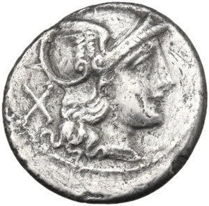 obverse: Crescent series. Denarius, uncertain Campanian mint (Capua?), 207 BC