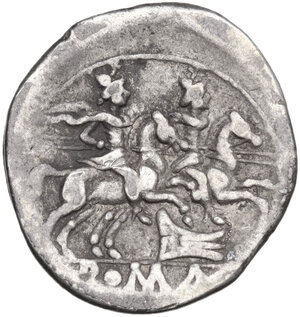 reverse: Rostrum tridens series. AR Denarius, uncertain Campanian mint (Capua?), 204 BC