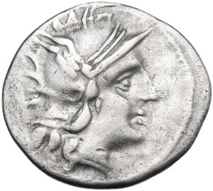 obverse: Bull butting left series. Denarius, uncertain Spanish mint (Tarraco?), 202 BC