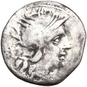obverse: Bull butting left series. Denarius, uncertain Spanish mint (Tarraco?), 202 BC