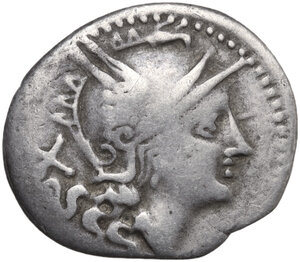 obverse: QLC series.  Denarius, uncertain Spanish mint (Tarraco?), 208 BC
