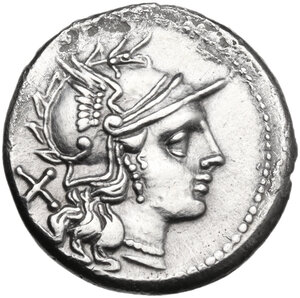 obverse: Crescent, second series. Denarius, 204 BC