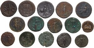 reverse: Roman Empire. Lot of fifteen (15) coins to be sorted