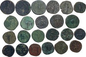 reverse: Roman Empire. Lot of twenty-three (23) coins to be sorted