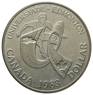 obverse: CANADA - Dollaro argento Edmonton 1983 
