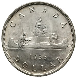 obverse: CANADA - George V - Dollar argento 1935 ECCEZIONALE