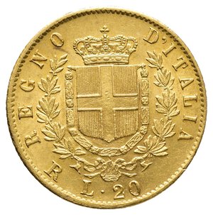 VITTORIO EMANUELE II  - 20 Lire Oro 1877 Zecca Roma 