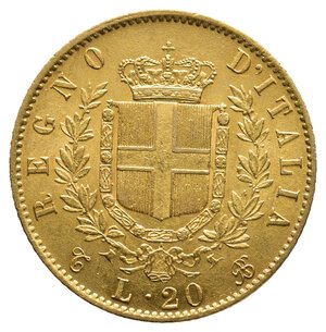 obverse: VITTORIO EMANUELE II  - 20 Lire Oro 1865 Zecca Torino 