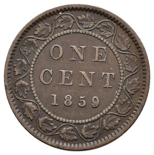 obverse: CANADA Victoria Queen 1 cent 1859