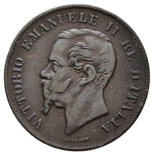 reverse: VITTORIO EMANUELE II  - 5 Centesim i 1867 Zecca Napoli