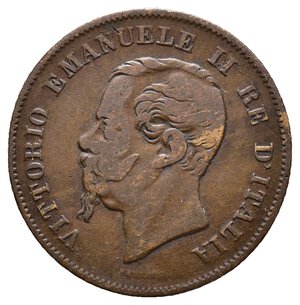 reverse: VITTORIO EMANUELE II - 5 Centesimi 1861 Zecca Bologna RARO 