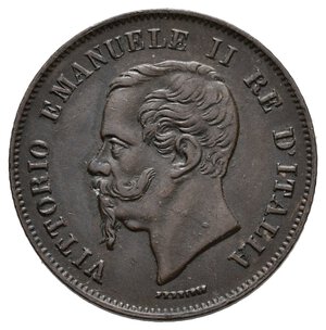 reverse: VITTORIO EMANUELE II - 5 Centesimi 1862 Zecca Napoli