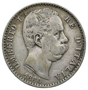 obverse: UMBERTO I  2 Lire argento 1884