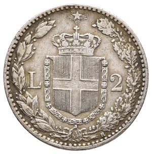 reverse: UMBERTO I  2 Lire argento 1898 RARA