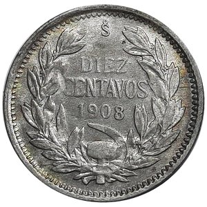 obverse: CILE 10 Centavos 1908