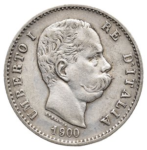 obverse: UMBERTO I  1 Lira argento 1900  RARA