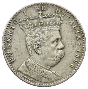 reverse: COLONIA ERITREA Umberto I  2 Lire argento 1896 