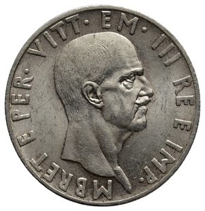 reverse: COLONIA ALBANIA, Vittorio Emanuele III, 10 Lek argento 1939 SPL+ QFDC 