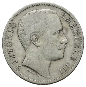 reverse: VITTORIO EMANUELE III - 2 Lire Aquila argento 1905