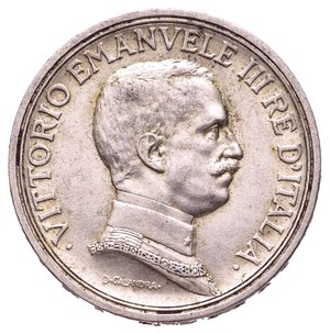 reverse: VITTORIO EMANUELE III - 2 Lire quadriga argento  1914 