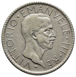 reverse: VITTORIO EMANUELE III -20 Lire Littore argento 1927 BB