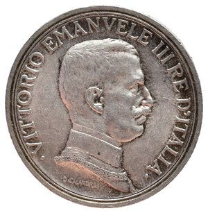 reverse: VITTORIO EMANUELE III - 2 Lire Quadriga argento 1916
