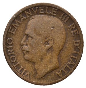 reverse: VITTORIO EMANUELE III - 10 Centesimi Ape 1919 RARA