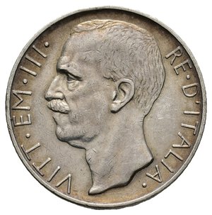 reverse: VITTORIO EMANUELE III  10 Lire Biga argento 1929 2 Rosette 