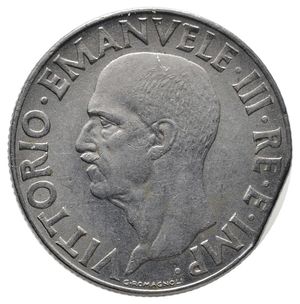 reverse: VITTORIO EMANUELE III  1 Lira Impero 1942  Tondello Tranciato