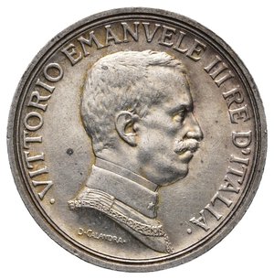 reverse: VITTORIO EMANUELE III 2 Lire Quadriga argento 1916