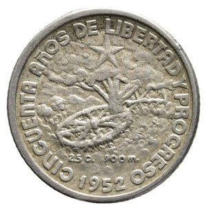reverse: CUBA 10 Centavos argento 1952