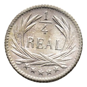 obverse: GUATEMALA 1/4 Real argento 1896 