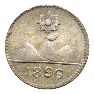 reverse: GUATEMALA 1/4 Real argento 1896 