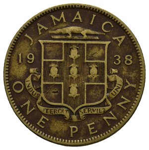 obverse: JAMAICA George VI Penny 1938