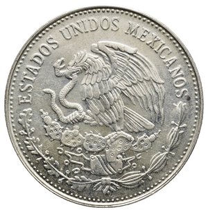 reverse: MESSICO - 50 Pesos argento 1985 Calcio Messico 86 