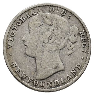 reverse: NEW FOUNDLAND - Victoria queen 20 cents argento 1896 