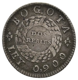reverse: NUOVA GRENADA 2 Reales argento 1848 lotto yur 